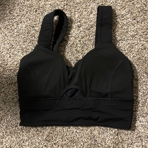 Lululemon Black Sports Bra. Size 4 - Picture 6 of 7
